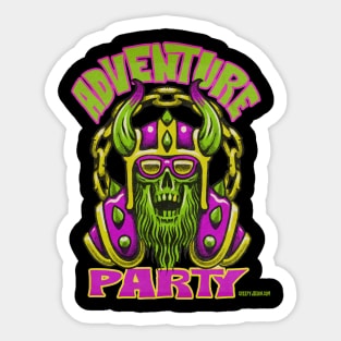 Adventure party barb Sticker